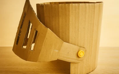 Ritterhelm basteln aus Karton