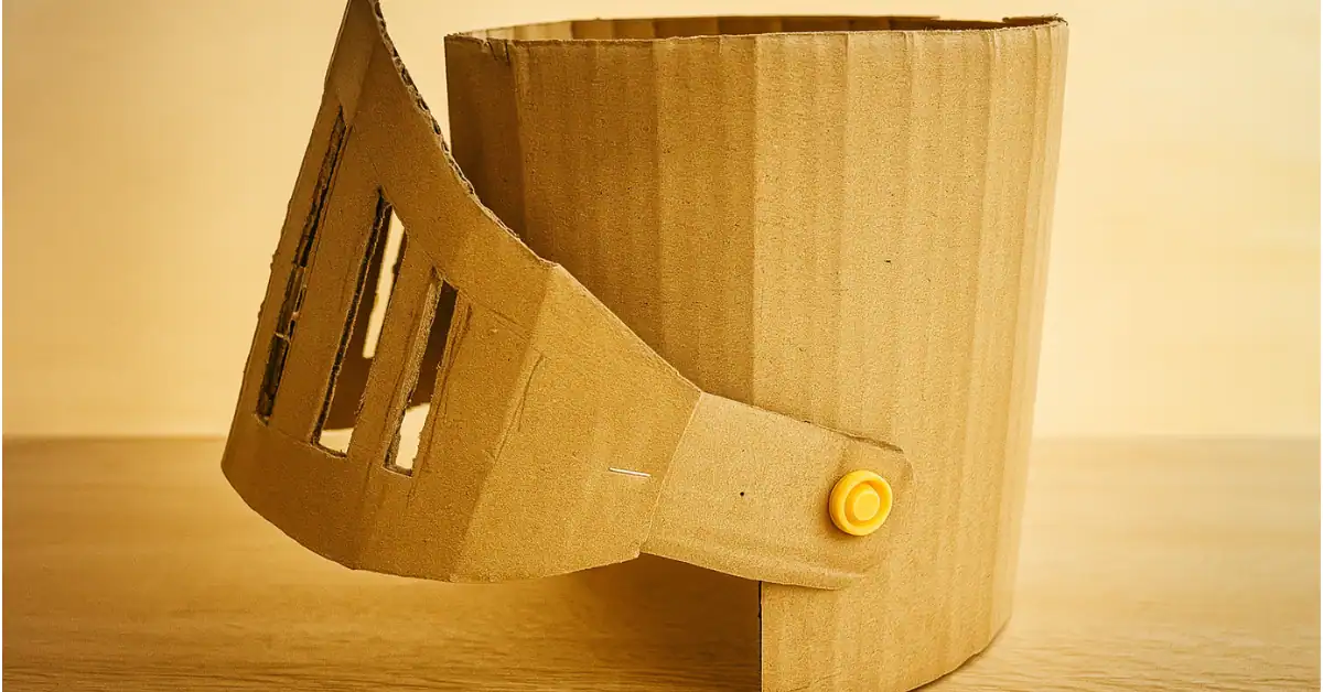 Ritterhelm basteln aus Karton