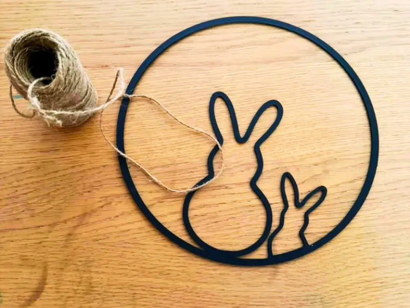 Osterdeko mit 3D-Druck: Hasenkranz