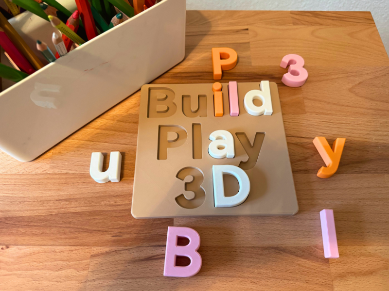 Personalisiertes Namens-Puzzle aus dem 3D-Drucker