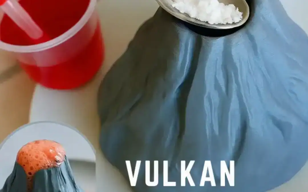 Vulkan Experiment für Kinder